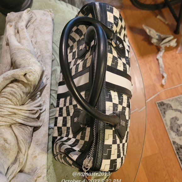 L.A.M.B by Gwen Stefani Checkerboard Speedy Tote Luxury Designer Bag #564 - Picture 13 of 13
